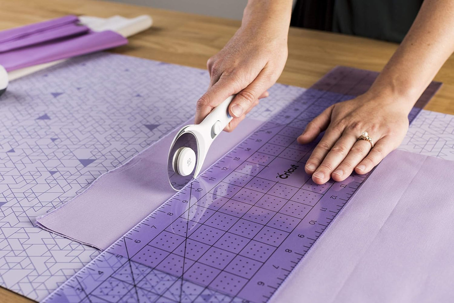 Cricut Self Healing Cutting Mat - Mat for use with TrueControl Knife, Rotary Cutter, Craft Knife, Xacto Knife - 12" x 12", Decorative, 2X Healing, Extra-Thick Cricut Cutting Mat, Rose