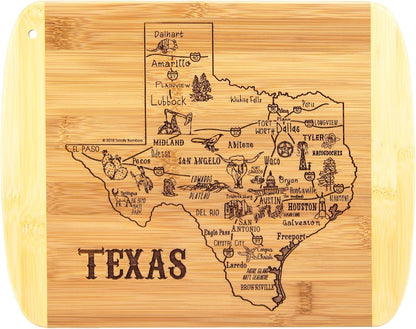 Totally Bamboo A Slice of Life New Jersey State Serving and Cutting Board, 11" x 8.75" - Colors B