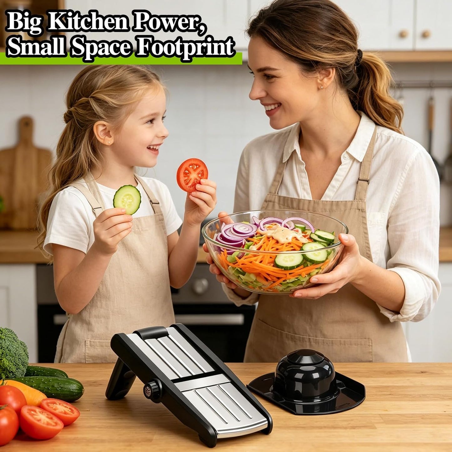 MASTERTOP Adjustable Mandoline Food Slicer,Vegetable Slicer Fruit Cutter,Stainless Steel Kitchen Mandolin,Julienne Slicers for Kitchen Onion Potato, Tomato, Carrot, Vegetable, and Fruit
