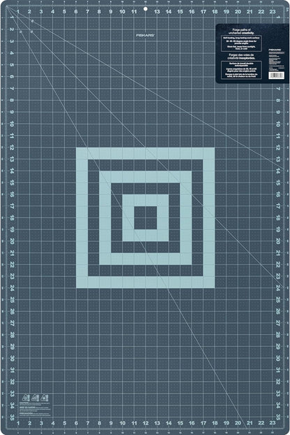 Fiskars Self Healing Cutting Mat for Quilting, Arts and Crafts, 24" x 36" Grid, Sewing Mat, Craft Cutting Board, Sewing Supplies and Quilting Tools