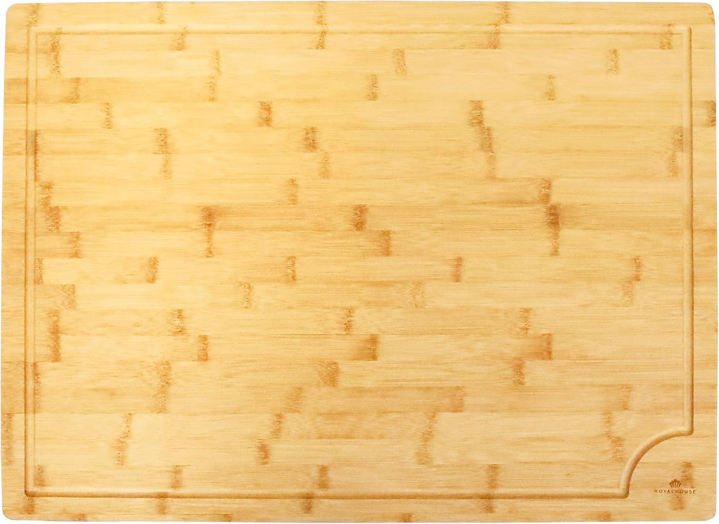 Large Cutting Board, 15x10x0.5 Bamboo Cutting Boards for Kitchen with Juice Groove and Kitchen Chopping Board for Meat Cheese board Heavy Duty Serving Tray,
