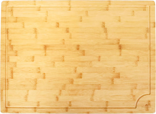 Large Cutting Board, 15x10x0.5 Bamboo Cutting Boards for Kitchen with Juice Groove and Kitchen Chopping Board for Meat Cheese board Heavy Duty Serving Tray,