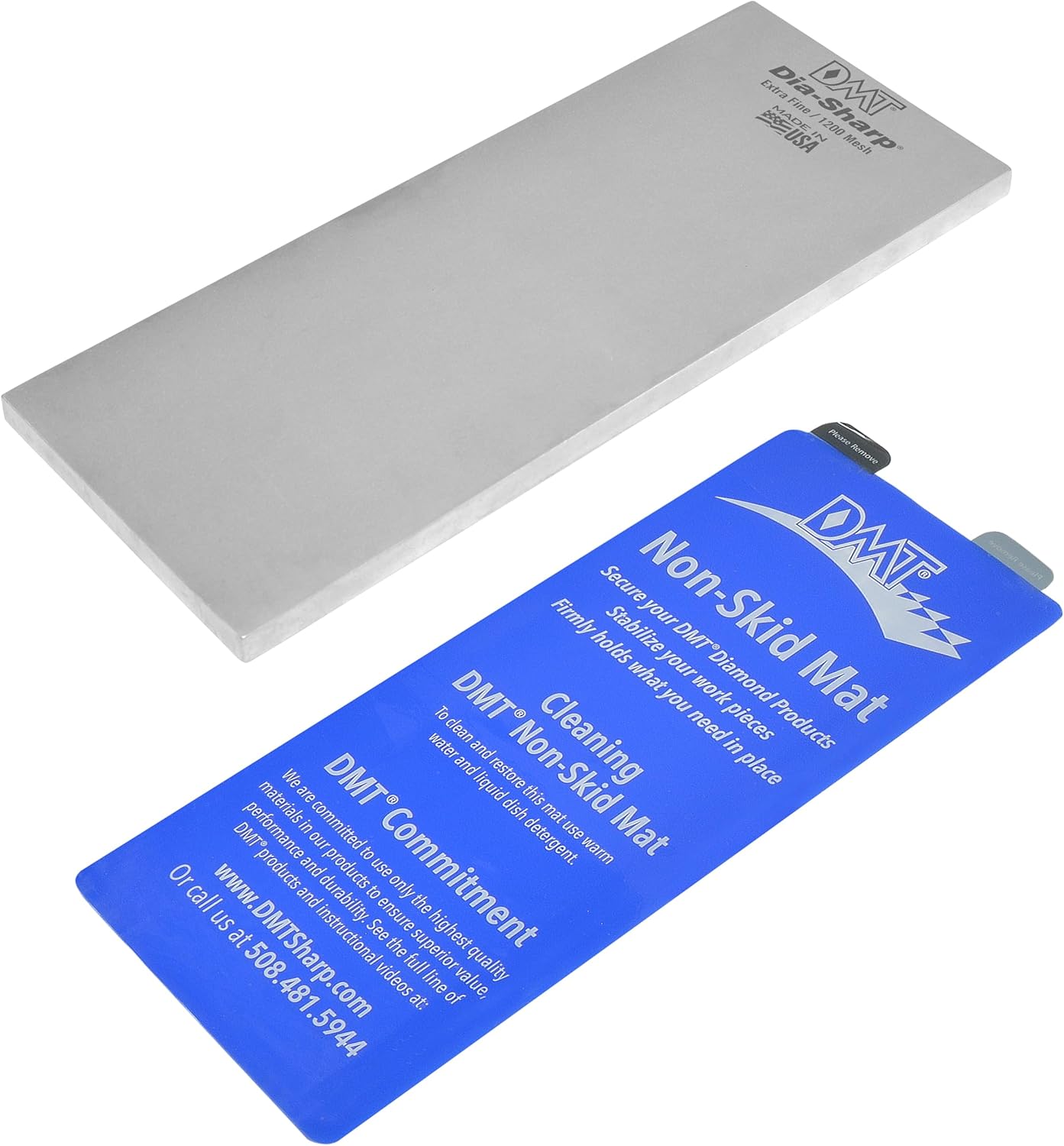 DMT DMTD10FC Dia-Sharp Bench Stone, Diamond Knife Sharpener, Fine/Coarse (600/325), Flat Diamond Sharpening Stone, Ideal for Blades & Tools, 10" x 4"