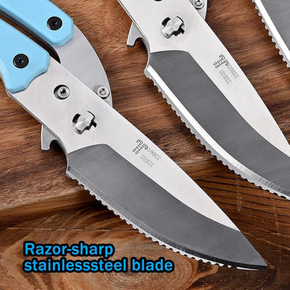 Heavy Duty Kitchen shears, all Purpose shears for food, Poultry Scissors, Stainless Steel Kitchen Scissors for camping, baking G10 Donut Pink