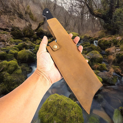 Leather Sheath for 8 Inch Boning Knife, for belt Knife Holster belt, Knife Scabbard Cover, Shop Knife Sheath Knives Sleeves Case Edge Guards Blade Protectors for Outdoor Camping