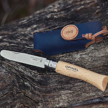 Opinel My First Opinel No.7 Box Set with Sheath - Stainless Steel Children’s Folding Pocket Knife with Safety Rounded Tip