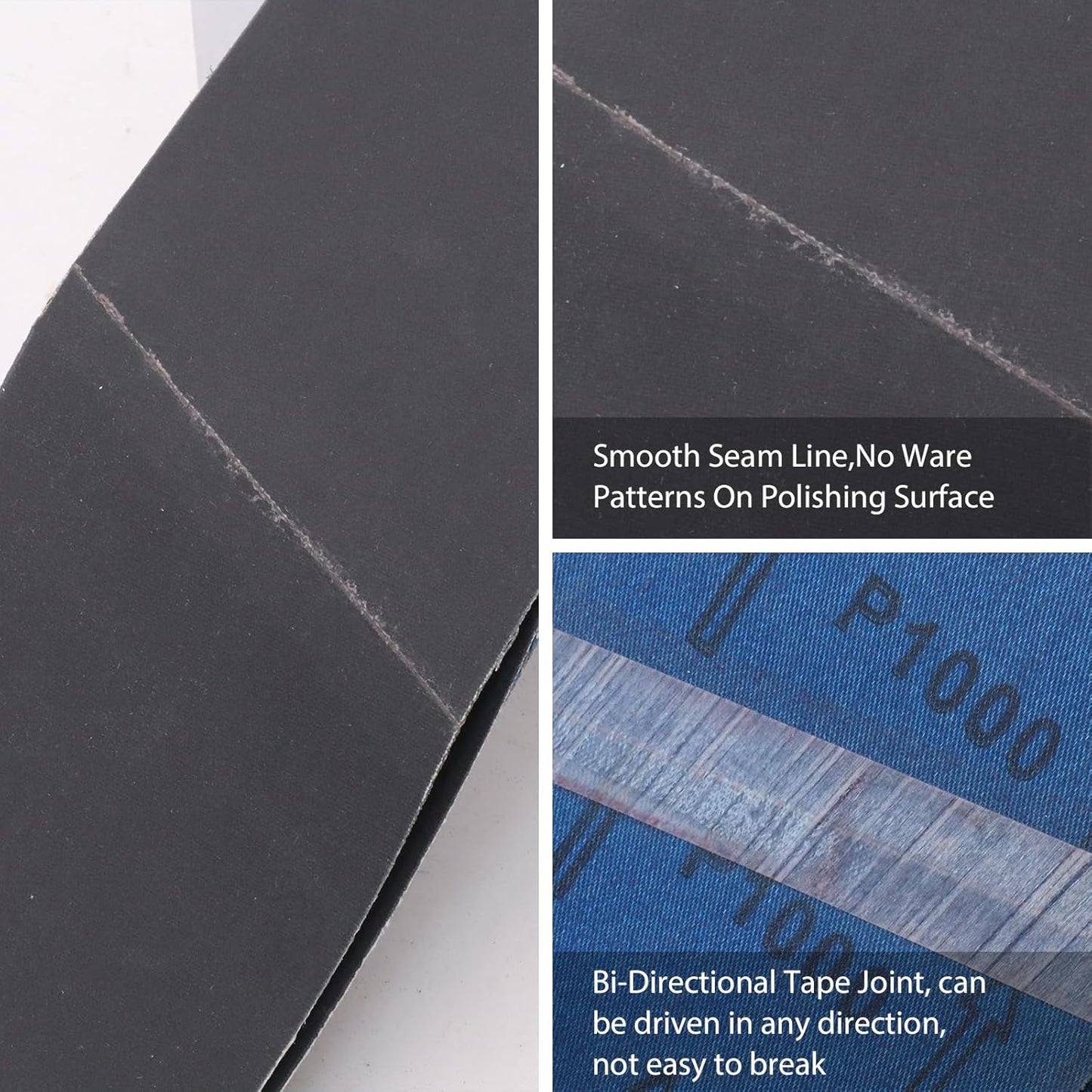 1x30 Inch Silicon Carbide Sanding Belts, 4 PCS Each of 80,120, 240, 400, 800,1000 Grits Knife Sharpening Belt Kits for 1 x 30 Inch Belt Sander, 24 Pack
