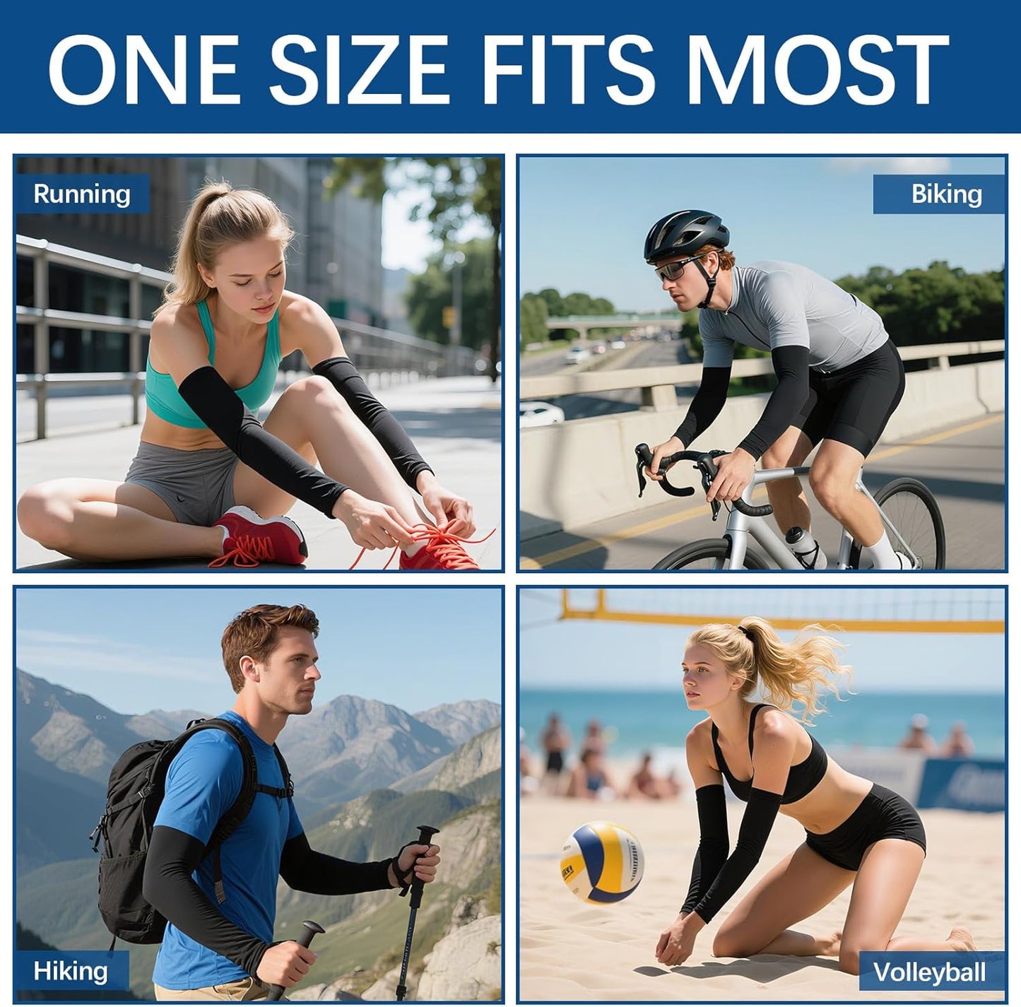 Arm sleeves for men Woman,Cooling UV Sun Protection sleeves to cover arms for women arm sleeve Outdoor Sports