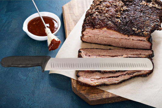 12” Slicer/Carving Granton Edge - Prime Rib Knife - Cozzini Cutlery Imports