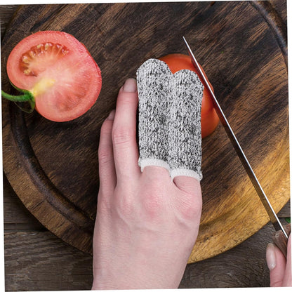 Luxshiny 60Pcs Reusable Cut Resistant Sleeves for Kitchen DIY and Sculpture Work Breathable Thumb Protectors for Enhanced Comfort and Safety