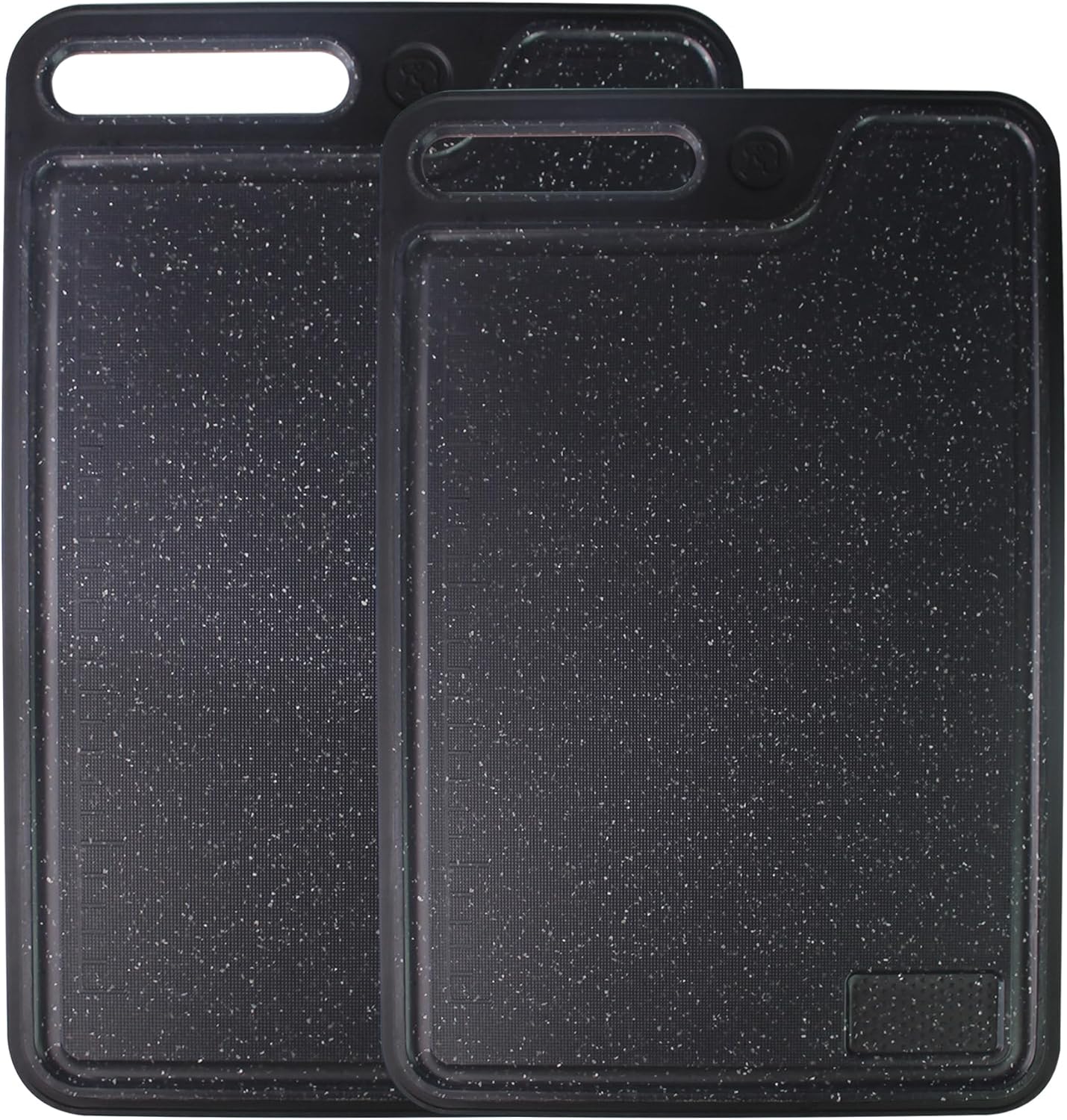 Cutting Boards for Kitchen,Large Cutting Board Set of 2,Non-Slip Cutting Board with Dandle and Juice Groovenon,Dishwasher Safe Cutting Boards (Green)