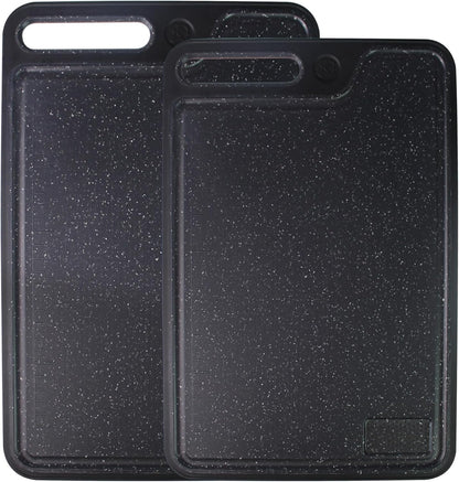 Cutting Boards for Kitchen,Large Cutting Board Set of 2,Non-Slip Cutting Board with Dandle and Juice Groovenon,Dishwasher Safe Cutting Boards (Green)