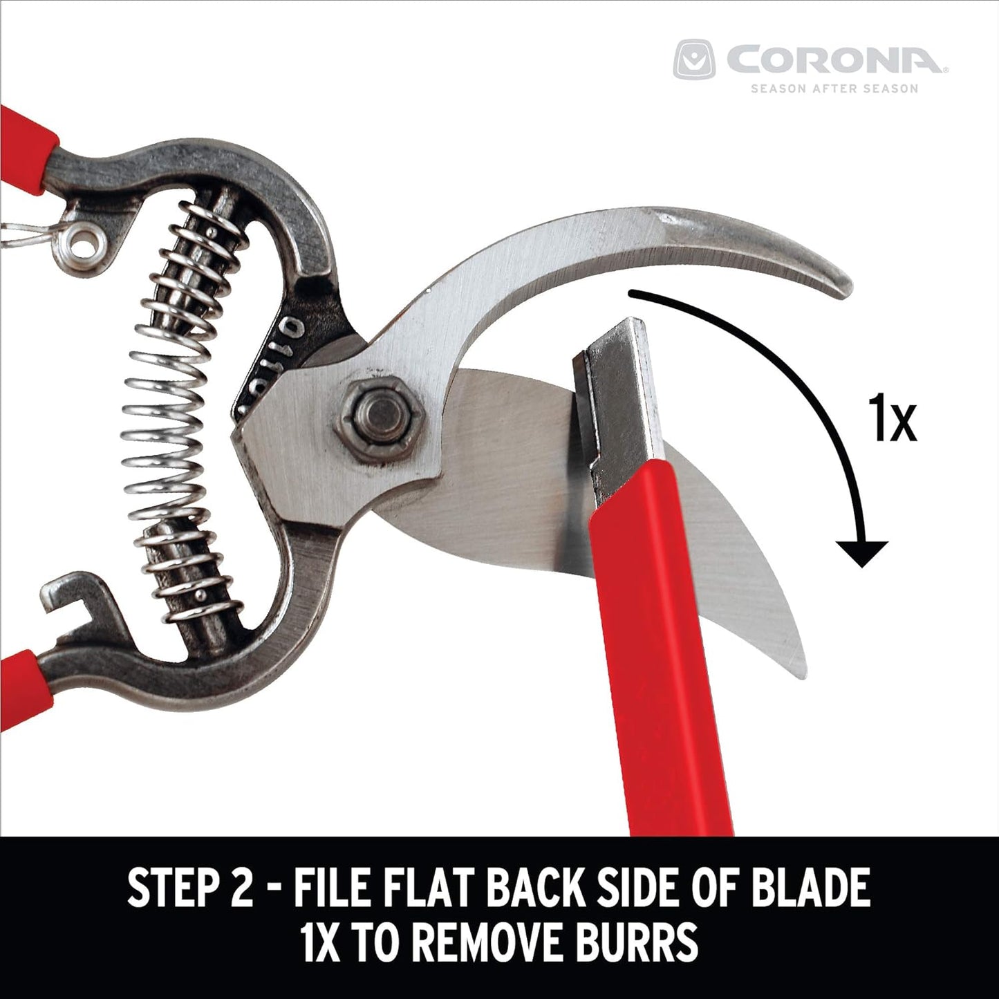 Corona Tools Handheld Garden Tool Sharpener– Blade Sharpener for Pruning Shears, Loppers, Hedge Clippers & More