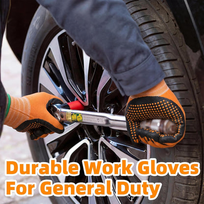 Schwer 3/6/12 Pairs Safety Work Gloves MicroFoam Nitrile Coated, Certified Level 6 Abrasion Resistant Gardening Gloves with MicroDot Grip, Touchscreen, General A1 Cut Resistant Glove, LT5619, S