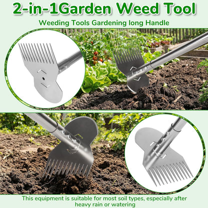 Garden Tools,Weeder Tool,Portable Weeding Tool,Garden weed pulling tool,Adopt Anti Slip Handle,Conforms to Ergonomic Curves,Weed puller tool Suitable for Farm Planting,Gardening(Black Orange Handle)