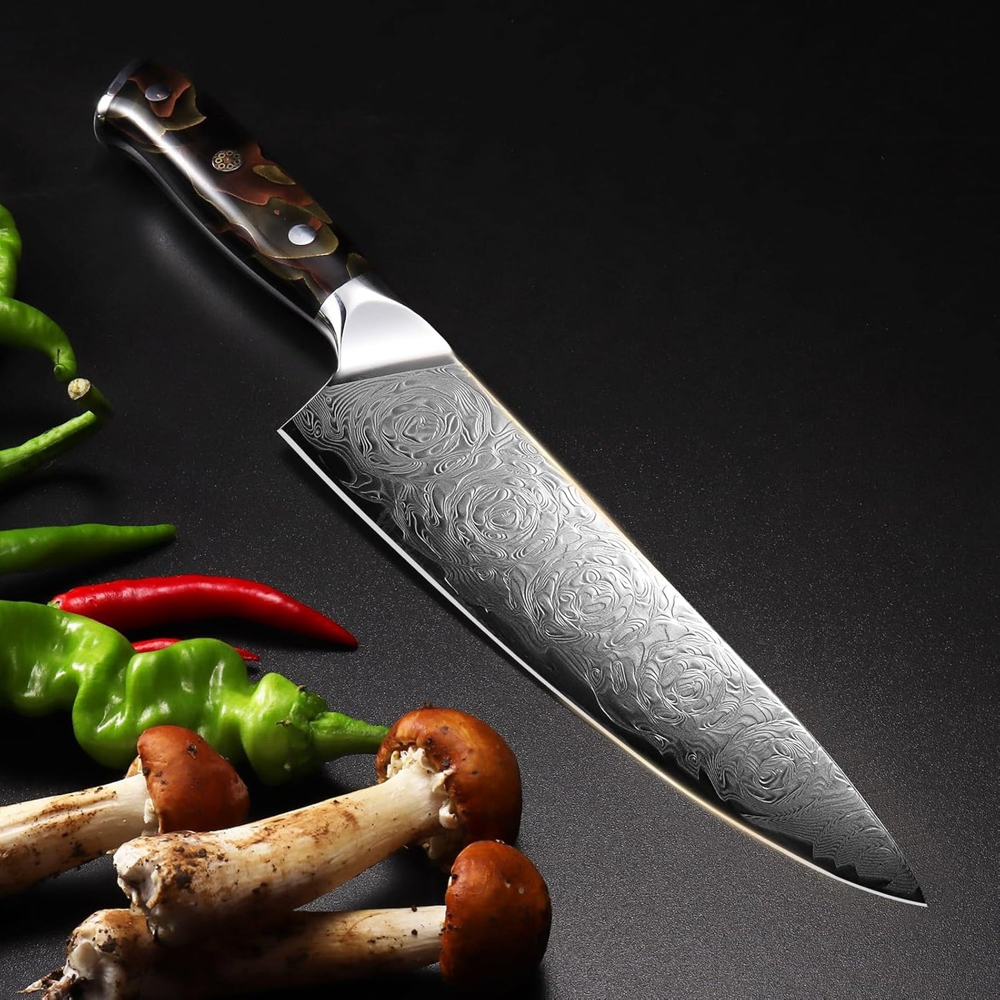 Kitchen Utility Knife,6 Inch Class Damascus Chef Knife,Japanese Petty Paring Knife