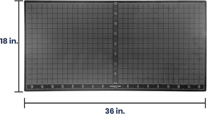 Pacific Arc Double Sided Self Healing Cutting Mat - Thick and Durable Vinyl Rotary Cutting Mat for Sewing & Scrapbook Paper Cutting Mat (09"x 12")