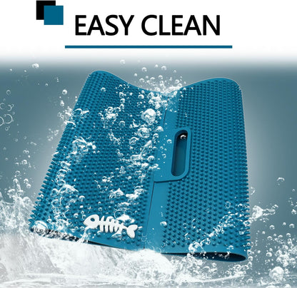 NonSlip Fish Fillet Mat for Filleting, Cutting, Cleaning Heavy Duty Rollable Fish Bait Cutting Board No Need Fish Grippers Large Size Fish Cleaning Mat (14 * 24“, Green)