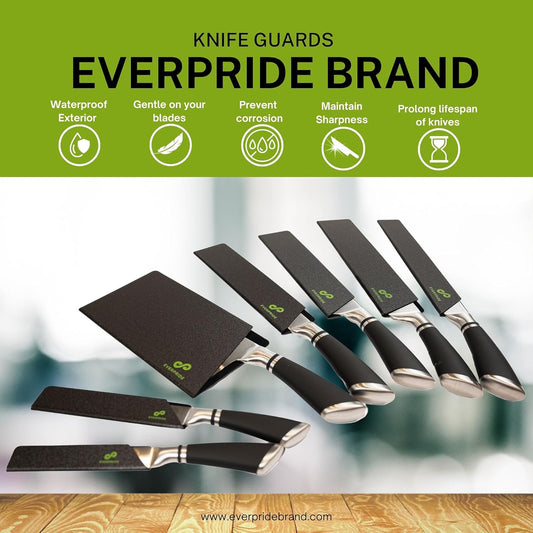 EVERPRIDE 12-Piece Knife Guard Set, Universal Blade Cover Knife Sheaths for Chef and Kitchen Knives Durable Knife Edge Guards Include Multiple Sizes to Protect Your Full Set of Knives
