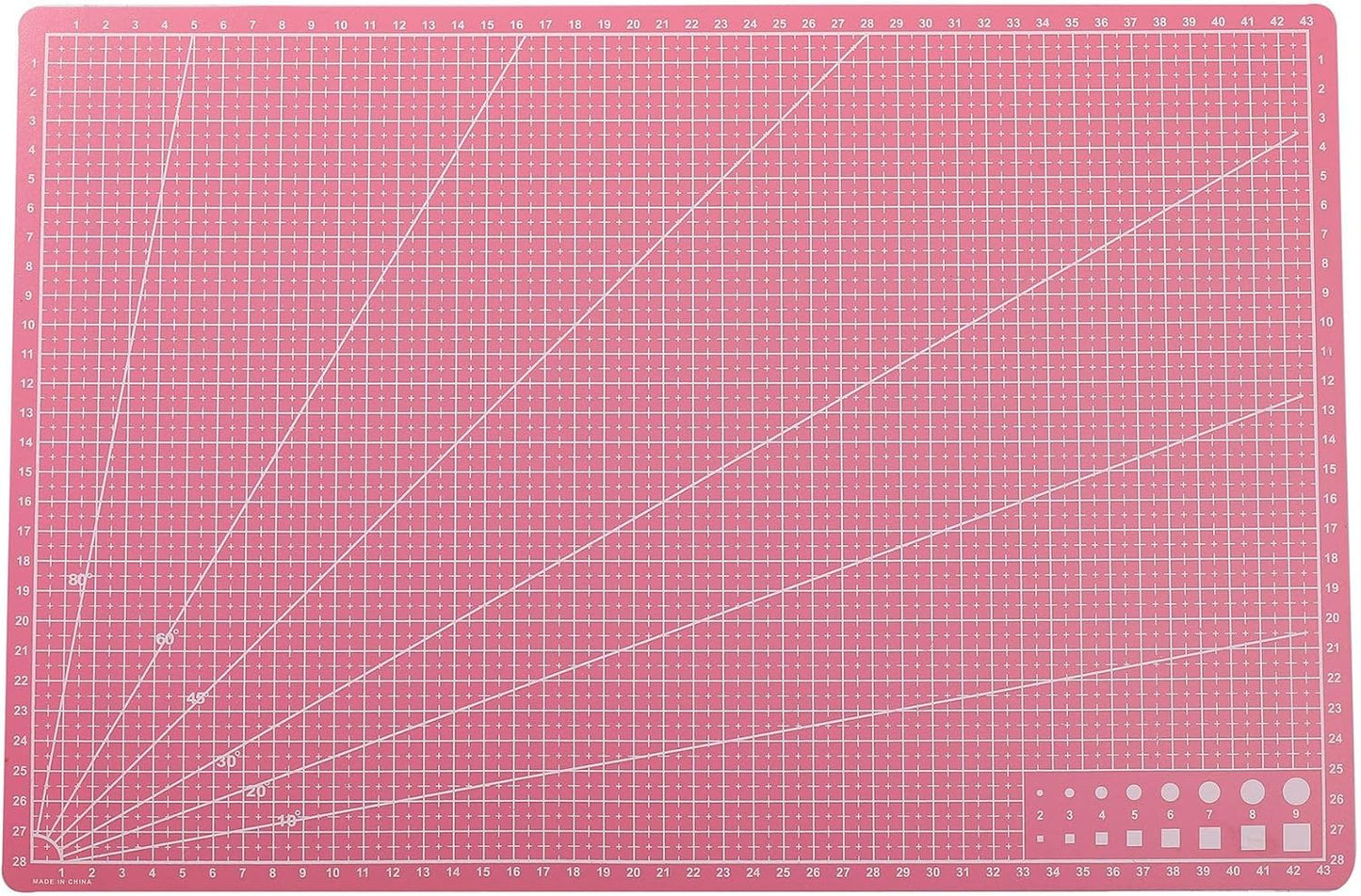 New A3 Double Side Craft Cutting Mat Cutting Board Sewing Pad Artist Carving Tools Handmade Crafts DIY Props (Purple)