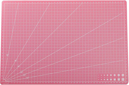 New A3 Double Side Craft Cutting Mat Cutting Board Sewing Pad Artist Carving Tools Handmade Crafts DIY Props (Purple)