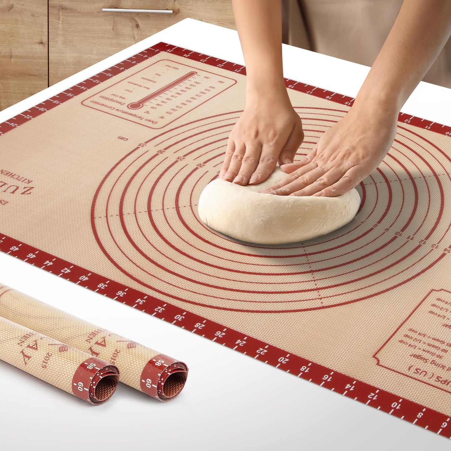 Zulay Kitchen Silicone Baking Mat Sheet Set - Reusable Baking Mat Nonstick - Half Sheet Baking Mat For Oven (Black, 1 Pack)