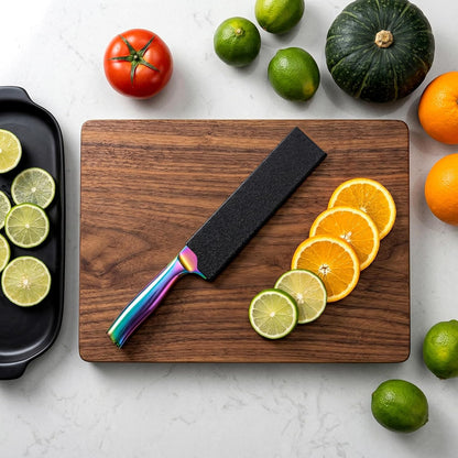 ABS Knife Cover for 5" Santoku Knife – Universal Blade Protector Sleeve, Hard Edge Guard for Kitchen Knives, Home Chef Knive Sheath (Black)
