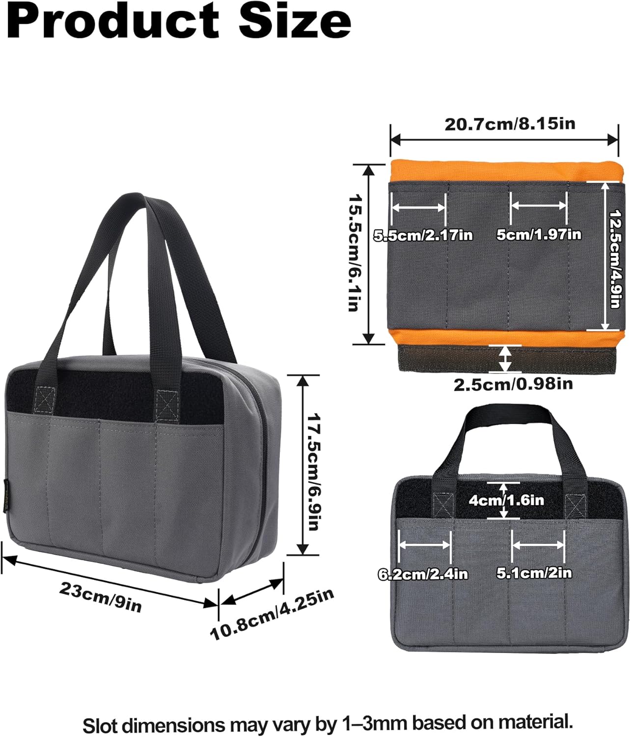 VIPERADE VE40 Knife Display Case with 40 Slots, Folding Knives Storage Holder, Knife Collection Carrier Bag for Folding Knives Flashlights Multitools