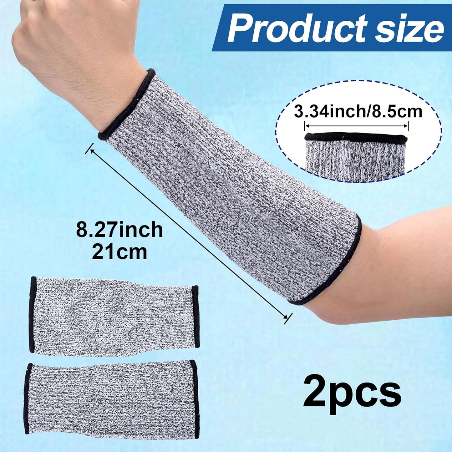 PAGOW Cut Resistant Sleeves for Arm Protection, Bite-Proof Forearm Protector, Gardening Sleeves for Thin Skin
