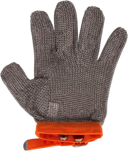 ThreeH Cut Resistant Gloves Stainless Steel 304L Wire Mesh for Cutting Slicing Chopping Meat Processing GL08 S(One piece)