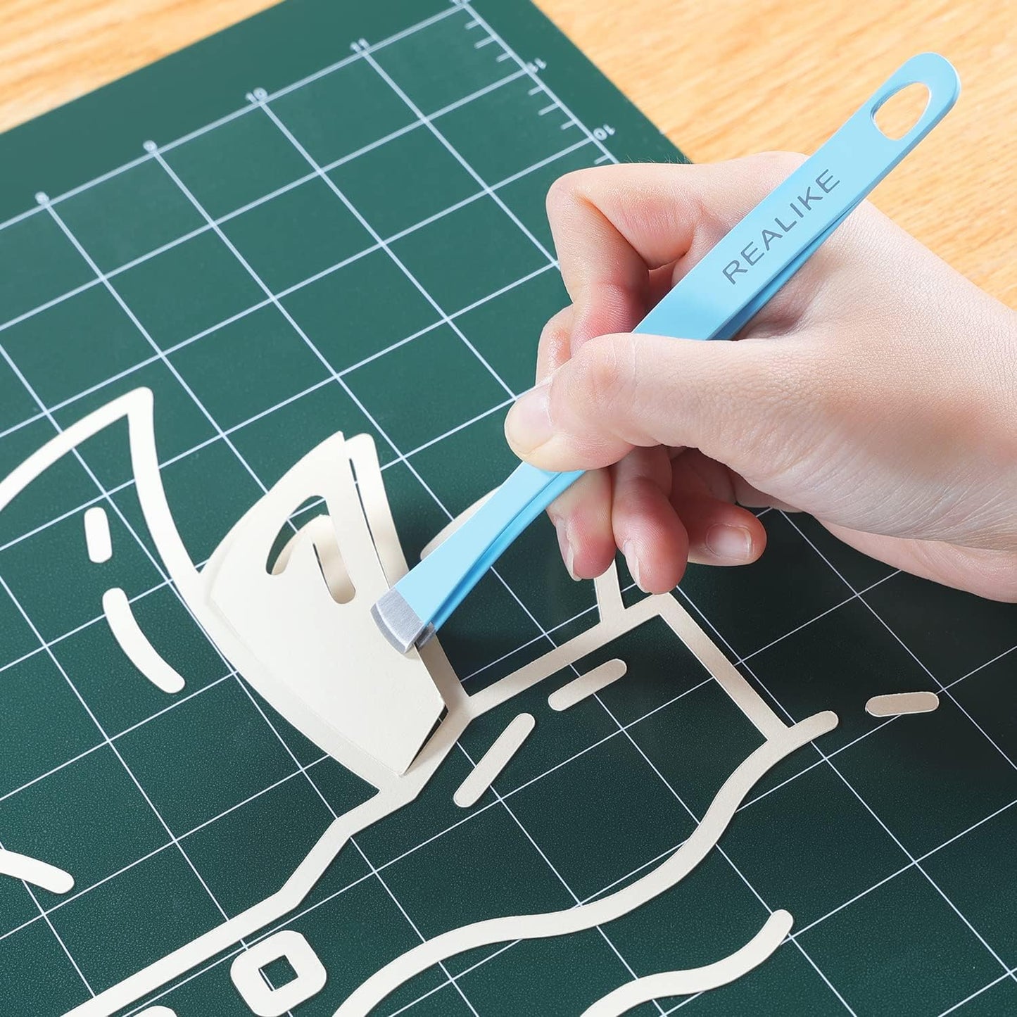REALIKE 12x12 Lightgrip Cutting Mat Compatible with Cricut Maker 3/Maker 4/Maker/Explore 3/4/Air 2/Air/One(3 Mats), Gridded Adhesive Non-Slip Cut Mat for Crafts, Quilting, Sewing and All Arts