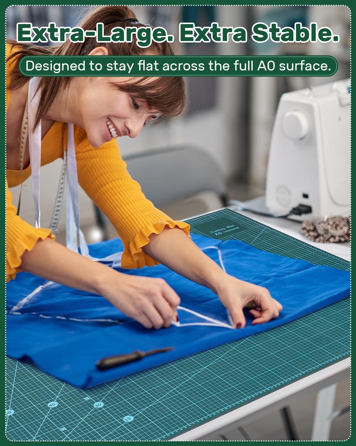 Foldable Self Healing Cutting Mat, 17" x 11", Rotary Cutting Mat for Sewing, Quilting, Scrapbooking, Craft Cutting Board for Hobby Use(A3)