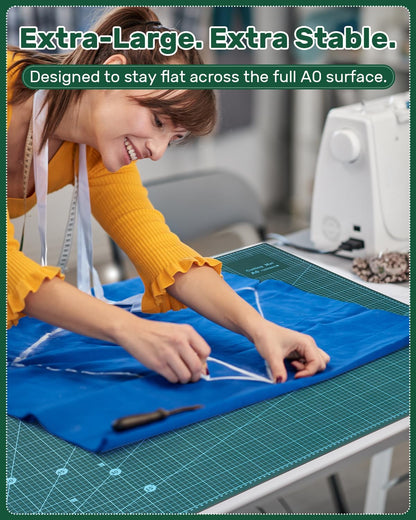 Foldable Self Healing Cutting Mat, 17" x 11", Rotary Cutting Mat for Sewing, Quilting, Scrapbooking, Craft Cutting Board for Hobby Use(A3)