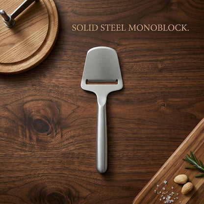Cheese Slicer for Block Cheese, Stainless Steel Cheese Cutter with One-Piece Design & Serving Tip, Multi Functional Cheese Knife, Charcuterie Accessories, Dishwasher Safe