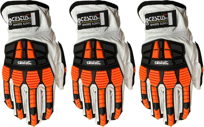 Cestus 3219, Goatskin Leather Impact Gloves, ANSI Cut A5 (1,3,6,12,60 Pairs)