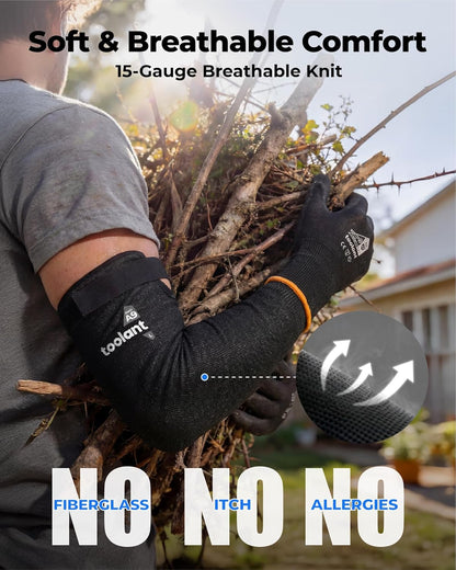 toolant ANSI A9 Cut Resistant Arm Sleeves, Arm Protectors for Thin Skin and Bruising, Arm Guards for High Risk Work