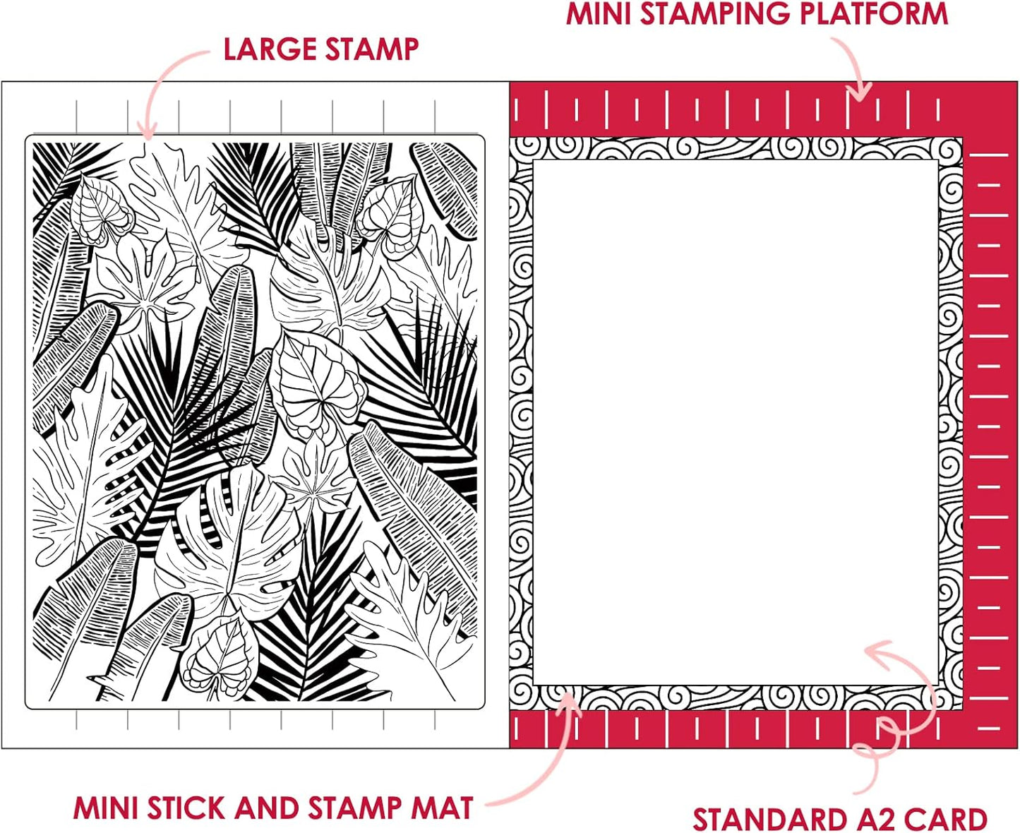 Sticky Non-Slip Flexible Gridded Stamp Mats Grid Sheets 2 PCS Low Stick Mat and 1 Blending Buddy Set,Laser Template with Stuckable Hole,Multi-Use Tack Adhesived Sheet Scrapbooking Craft Accessory