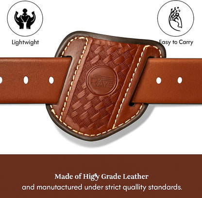 Leather Knife Sheath for Belt Pocket Folding Knife Holder Compact Draw Knifes Carrier EDC Tools Holster Trapper Knives Carrier