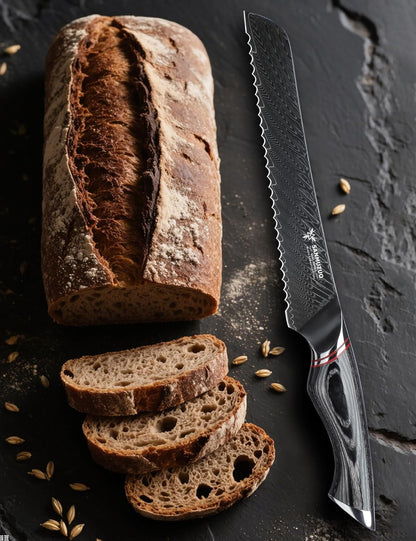 3.5 Inch Paring Knife - Fruit and Vegetable Peeling Knives, Black Damascus Steel with Ergonomic Handle - MIAO Series