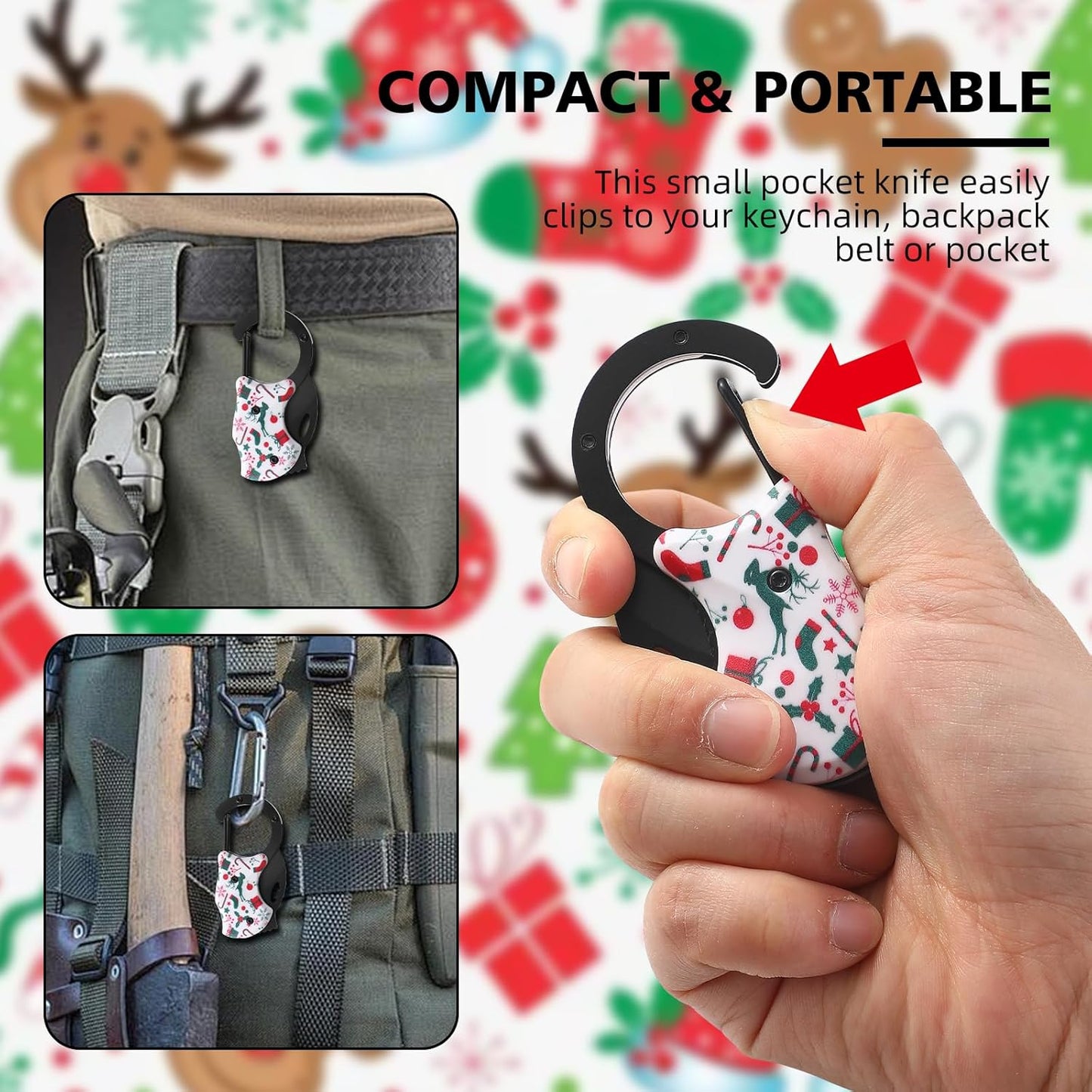 Small Pocket Knife for Men,Pocket Utility Knife with 1.38''Sharp Blade,Cute Folding Knife Box Cutter，Mini EDC Knives for Everyday Carry,Ideal Gifts for Men and Women