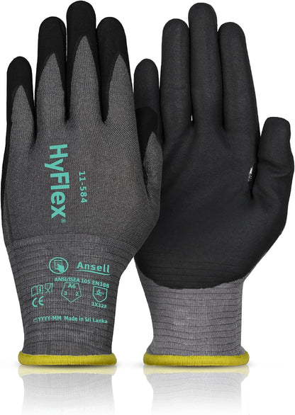 Ansell HyFlex Cut Resistant Touchscreen Work Gloves with Aerofit Precision Comfort Technology