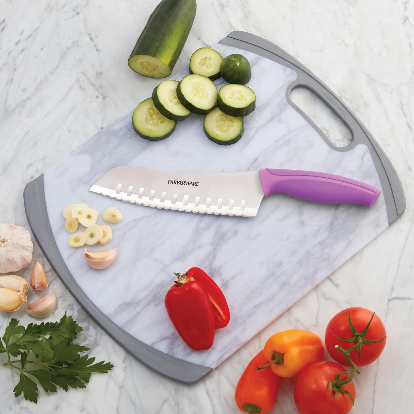 Farberware Precise Slice Utility Knife Set, 3 Piece, Multicolor