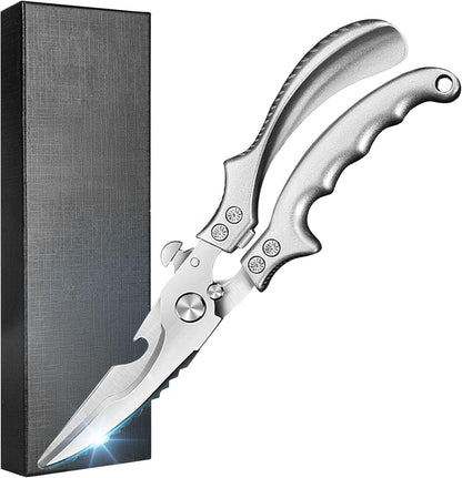 SiXing Kitchen Shears – Heavy Duty & Dishwasher Safe-Professional Stainless Steel Scissors for Meat, Poultry, Herbs. Sharp, Rust-Proof with Comfort Grip. Multi-Use Cooking Tool for Chefs & Home.