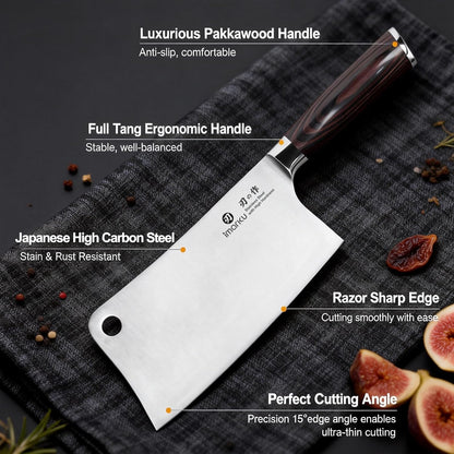 imarku Santoku Knife-Super Sharp Chef Knife Made of High Carbon Stainless Steel, Kitchen Knife with Ergonomic Handle, Great Sharp Knife on Christmas and Birthday for Her Him
