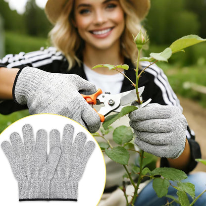 Cut Resistant Gloves, Level 5, Non-Slip Grip, Machine Washable, for Kitchen, Oyster Shucking, Woodworking