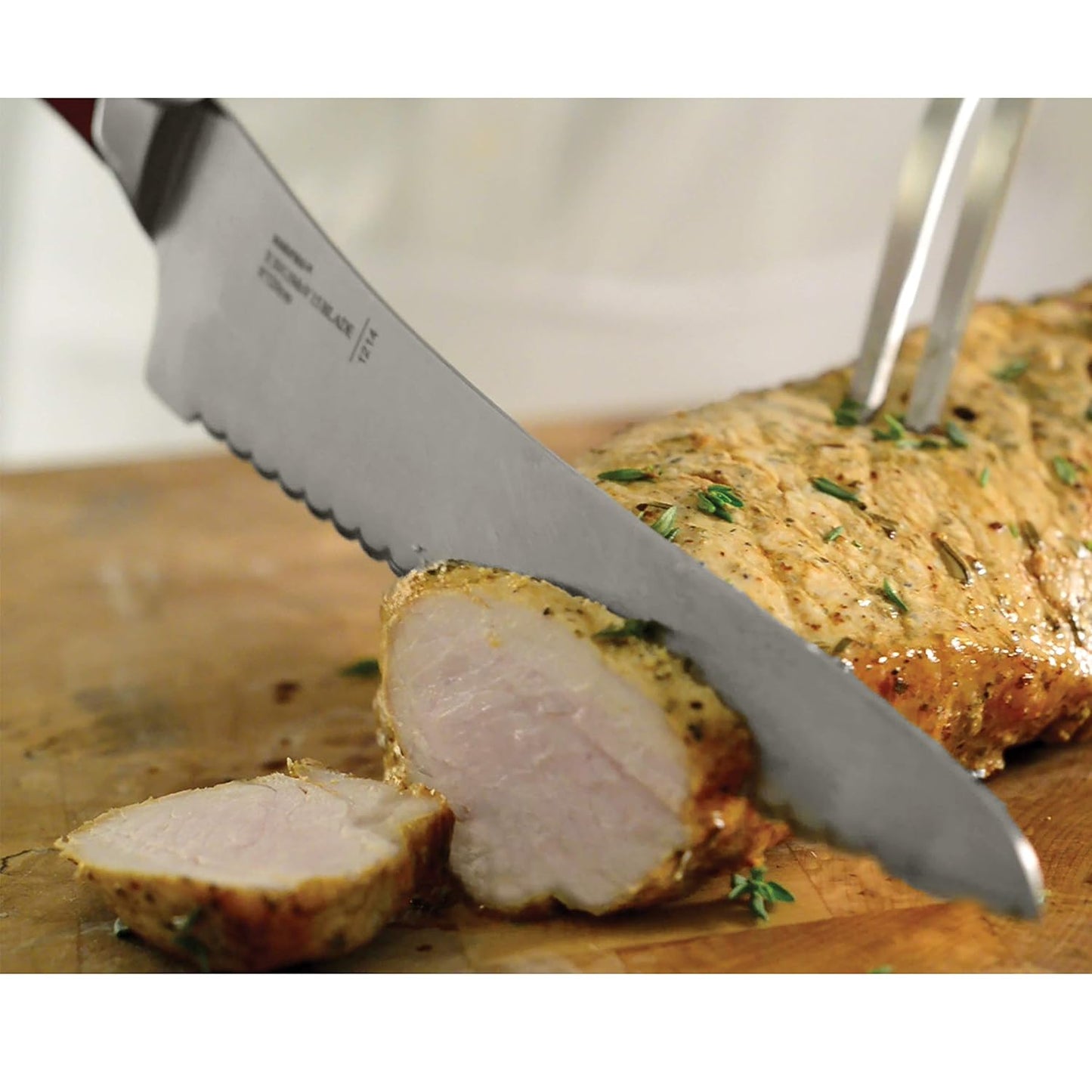 Norpro UNI Knife All Purpose Kitchen 8 in Serrated Stainless Steel Blade for Tomatoes Bread Meat