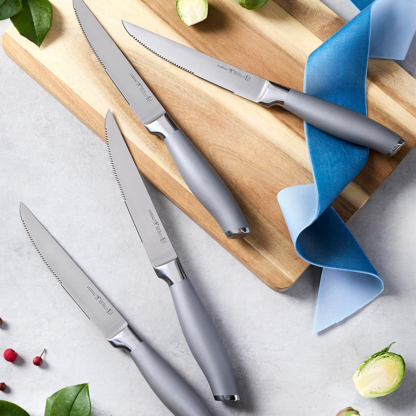 Henckels Modernist Steak Knife Set of 4, Silver, Stainless Steel