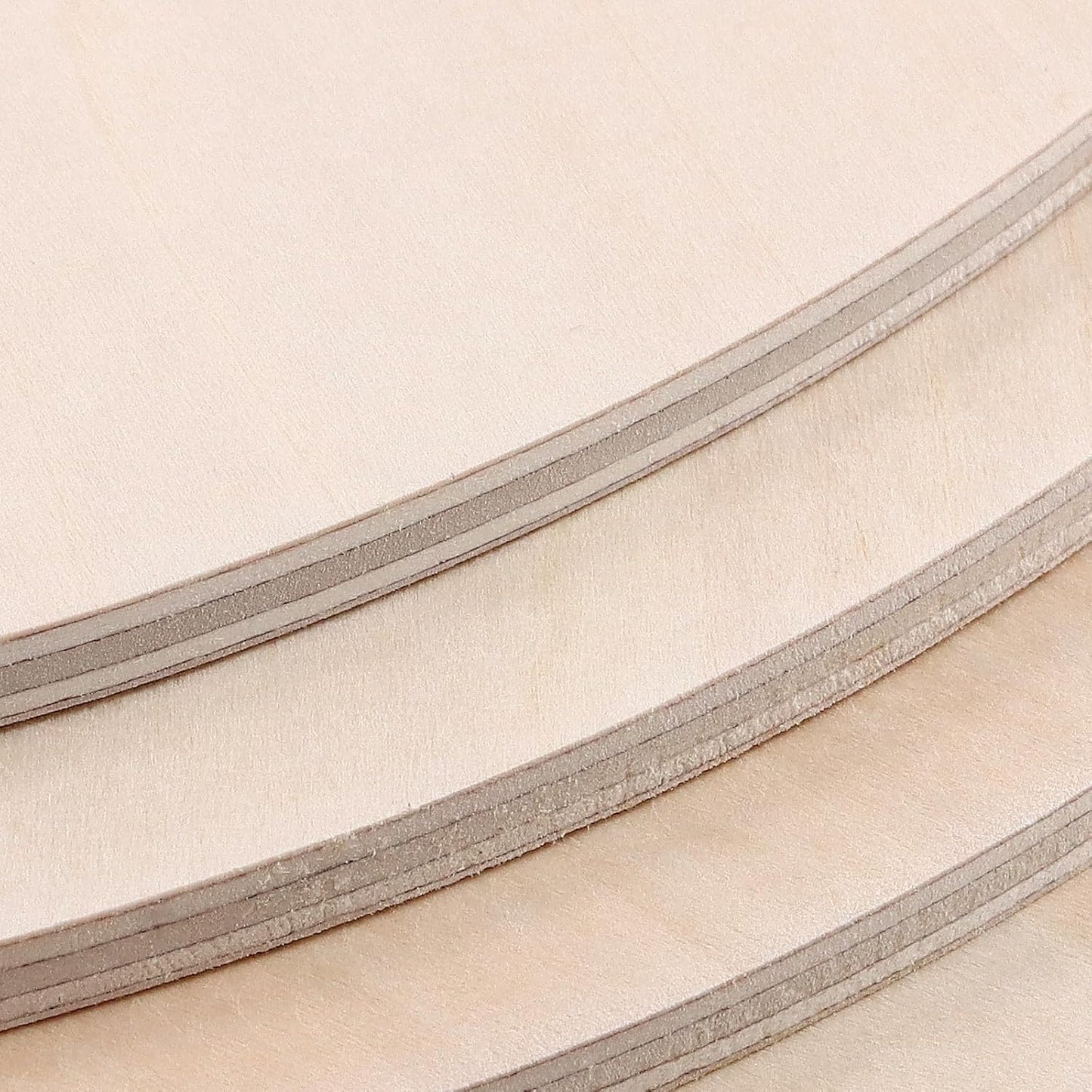 SHEUTSAN 12 PCS 11.8 Inch Wood Circles, 1/4 Inch Round Wood Sheets, Unfinished Wood Rounds Cutout for Handicrafts, Model Making, Painting, Decorating