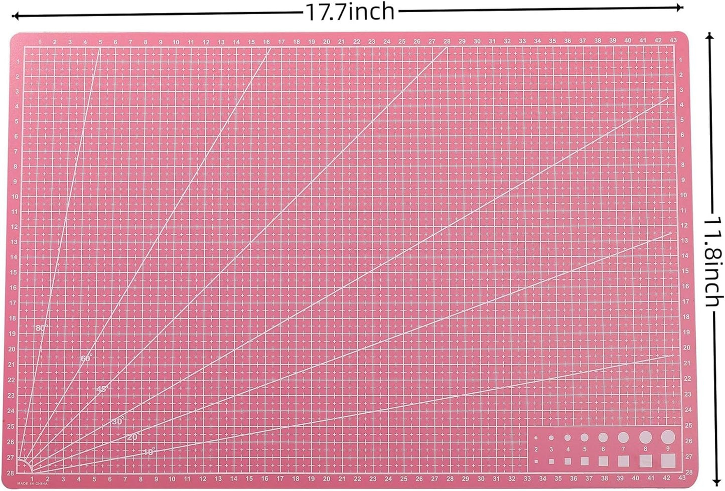 New A3 Double Side Craft Cutting Mat Cutting Board Sewing Pad Artist Carving Tools Handmade Crafts DIY Props (Purple)