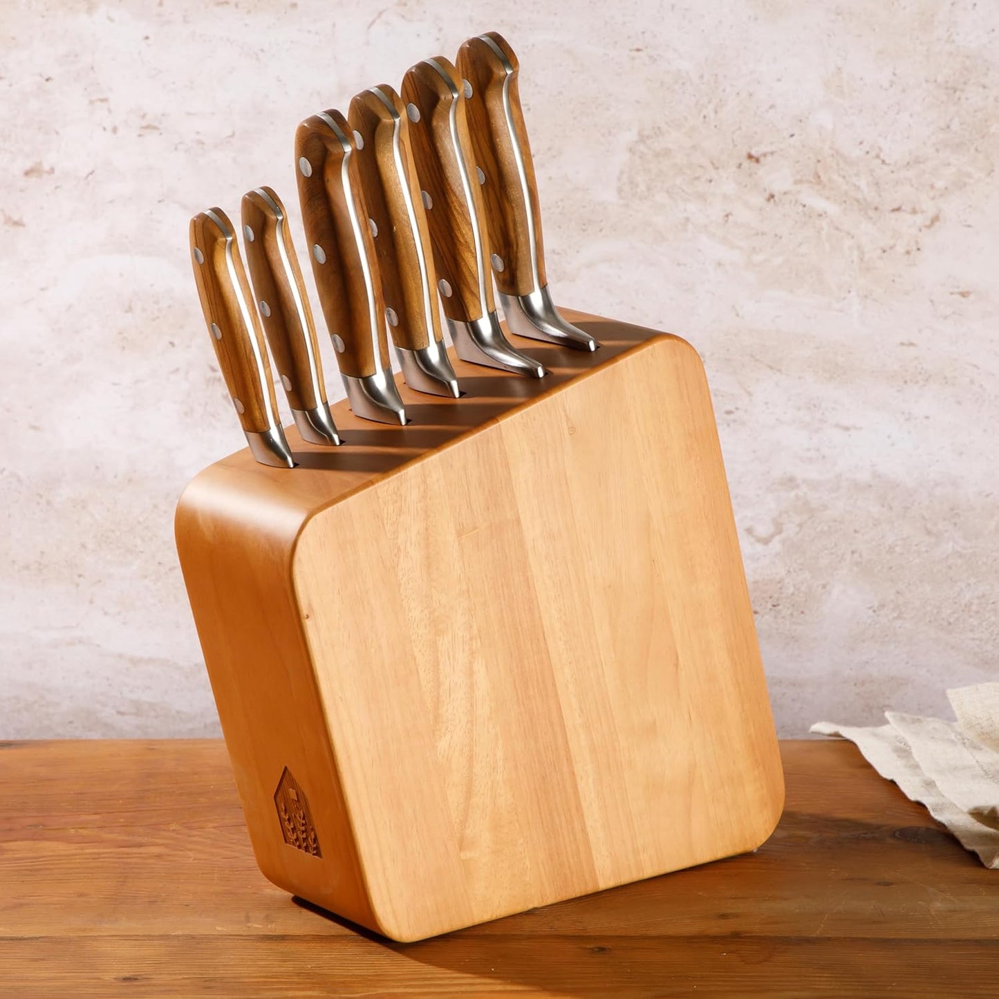 Bloomhouse - Two Time Oprah's Favorite Things Winner - 5" Utility Boning Kitchen Knife German Stainless Steel Blade w/Forged Italian Olive Wood Handle Full Tang for Meat Poultry & Precision Cutting